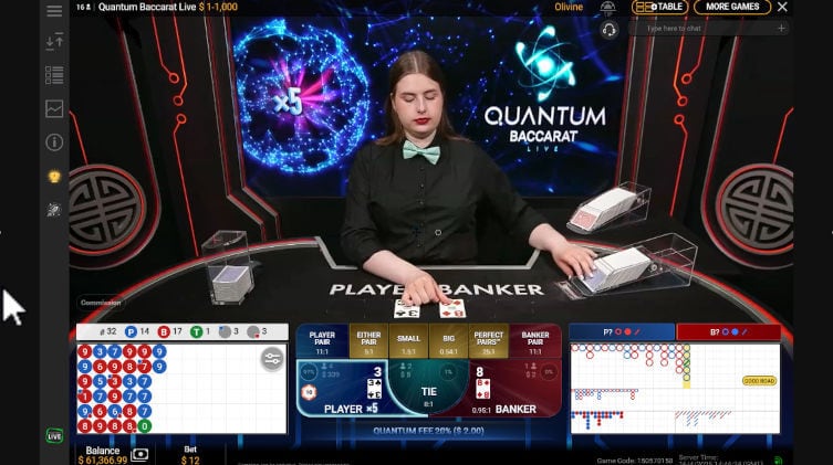 quantum baccarat multipliers