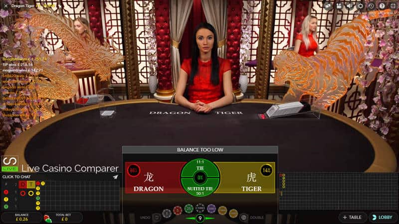 Dragon Tiger Betting