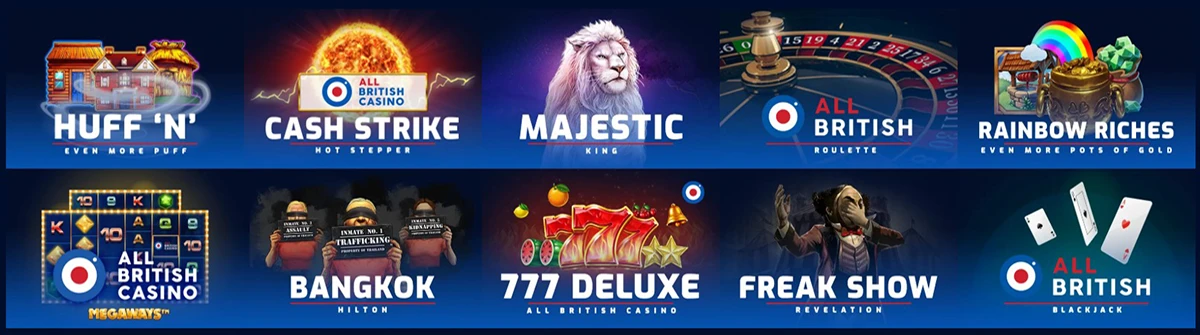 All British Casino Games