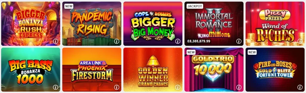 Betway Casino Games