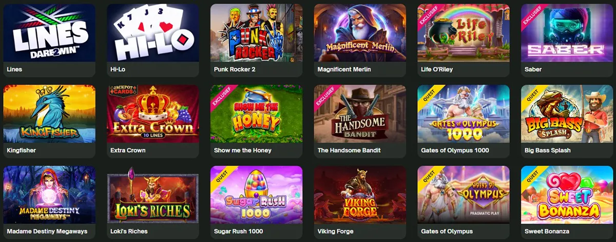 ComeOn Casino Games