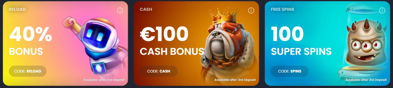 Bitkingz Casino Daily Booster Trio