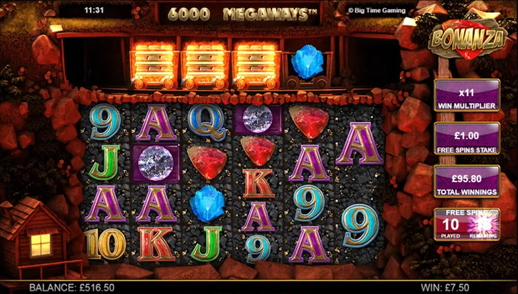 Bonanza Megaways Free Spins Game