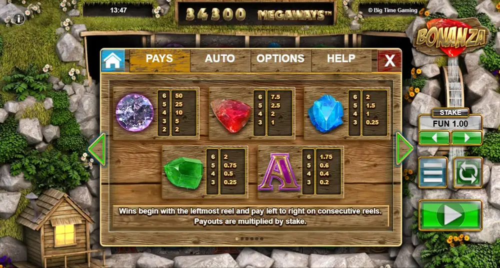 Bonanza Megaways Rules