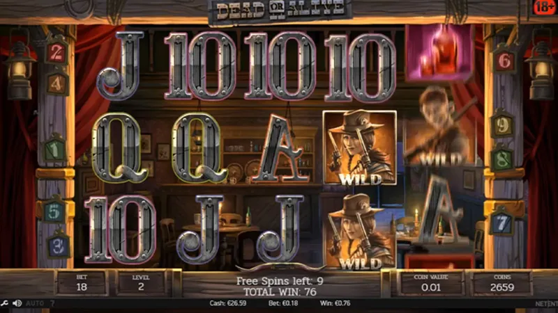 Dead or Alive 2 Free Spins