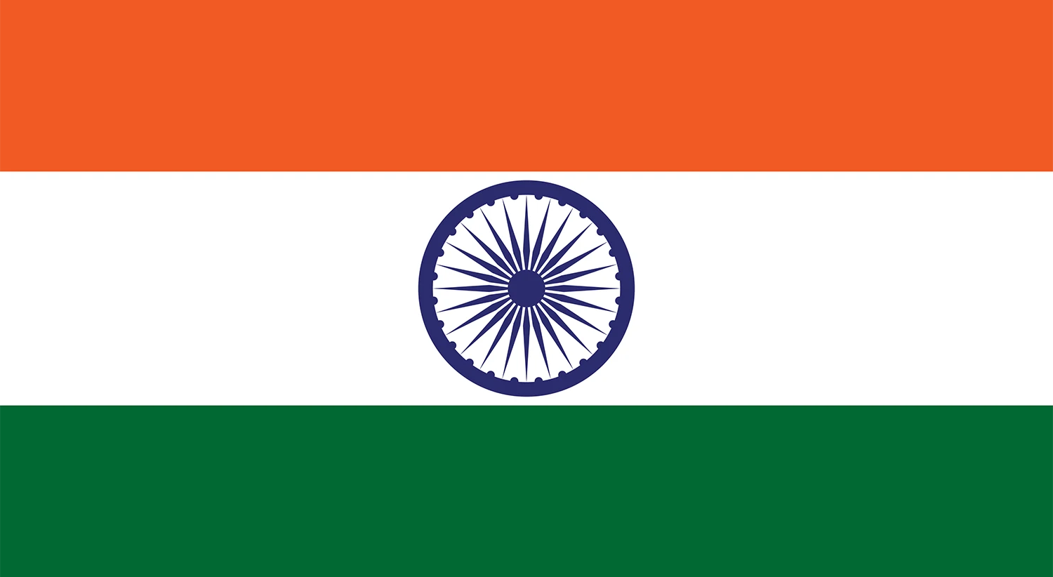 The flag of India