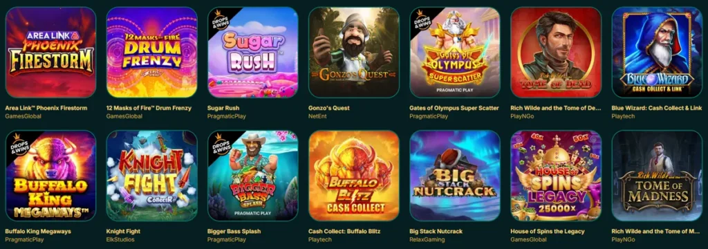 LuckyMate Casino Slots Selection
