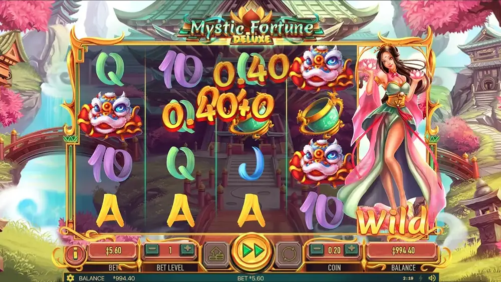 Screenshot Mystic Fortune Deluxe Win Combination
