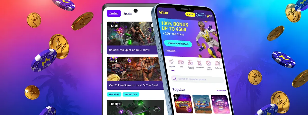 Wildz Casino Mobile App