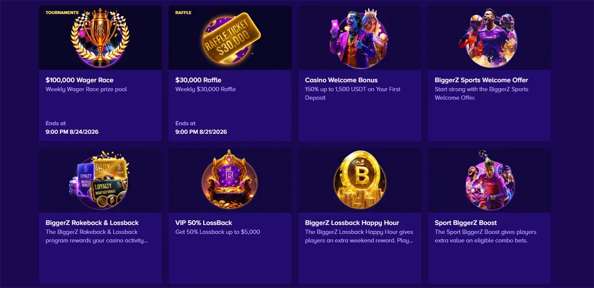 BiggerZ Casino Promotions