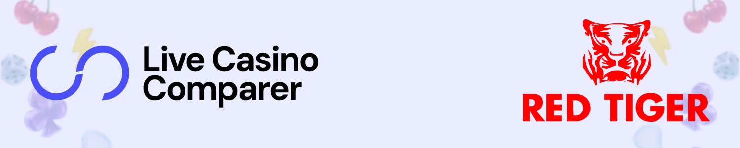 LiveCasinoComparer Red Tiger Gaming Banner