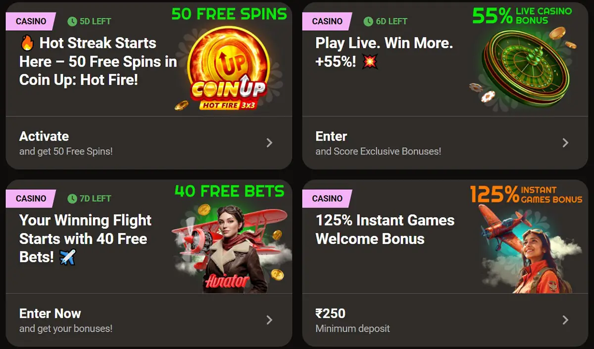 Desi Casino Bonuses