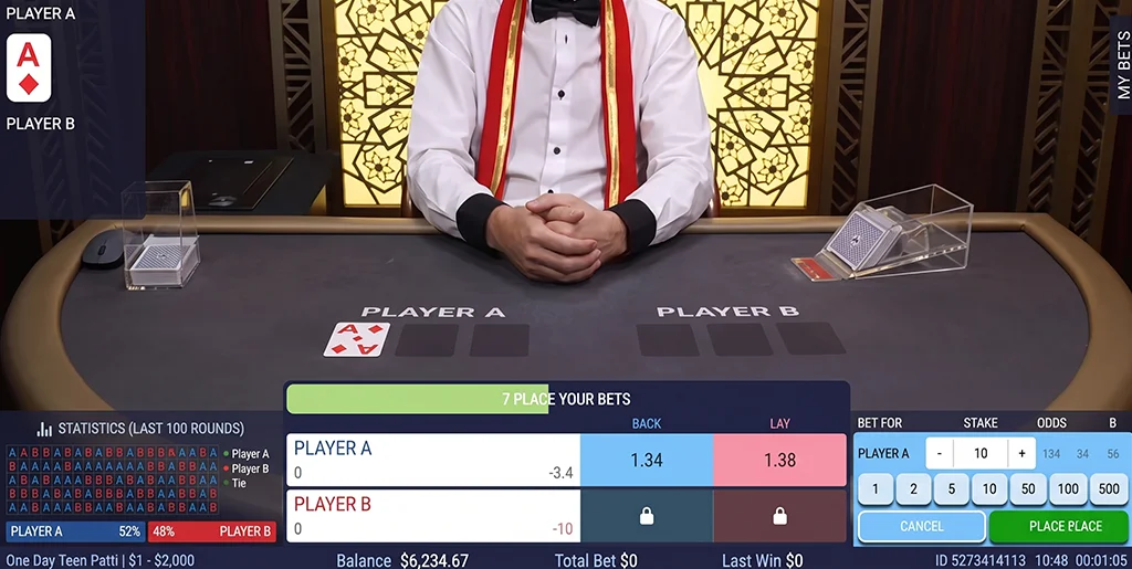 Updated market prices after the first card is revealed on the table