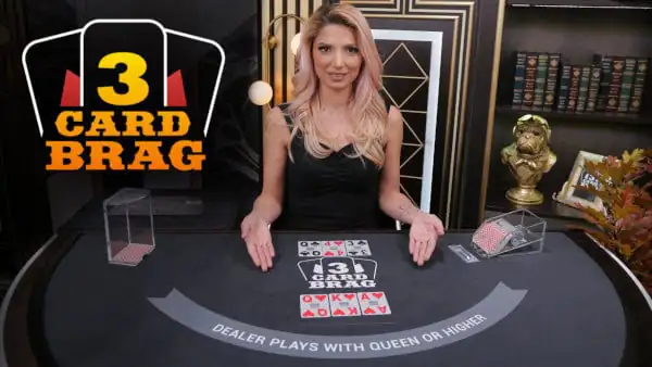 Live three-card brag