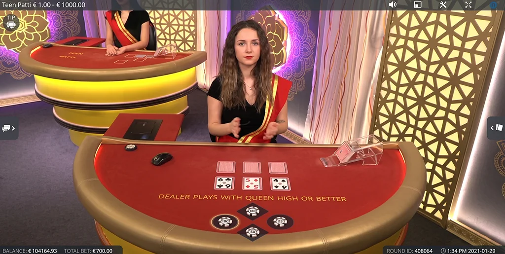 7Mojos provider version of the Teen Patti online game
