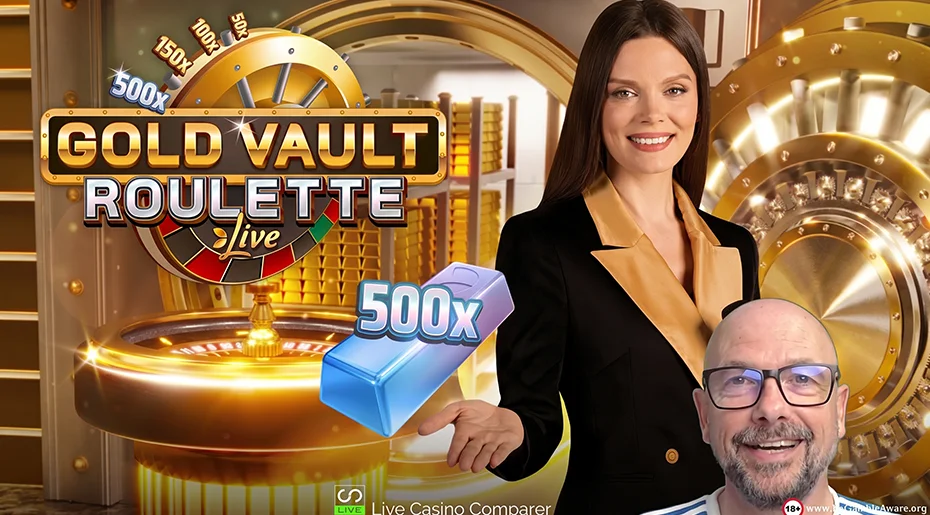 In-depth video showcase and commentary of a live Gold Vault Roulette session.