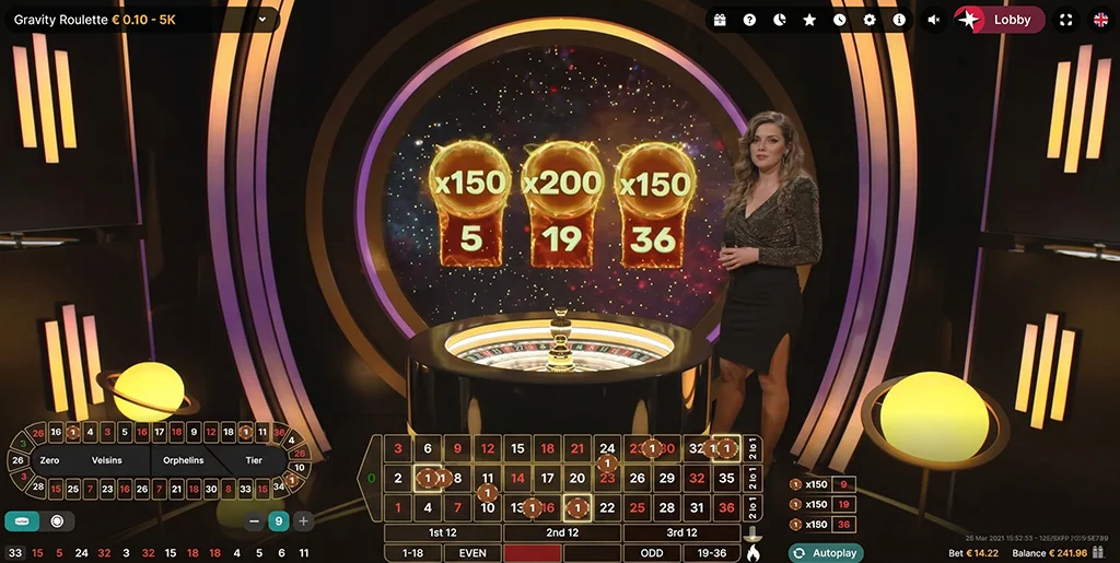 Random gravity multipliers being assigned to lucky numbers