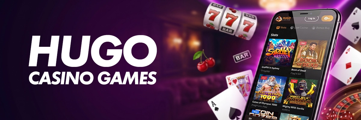 Hugo Casino online slots and table games