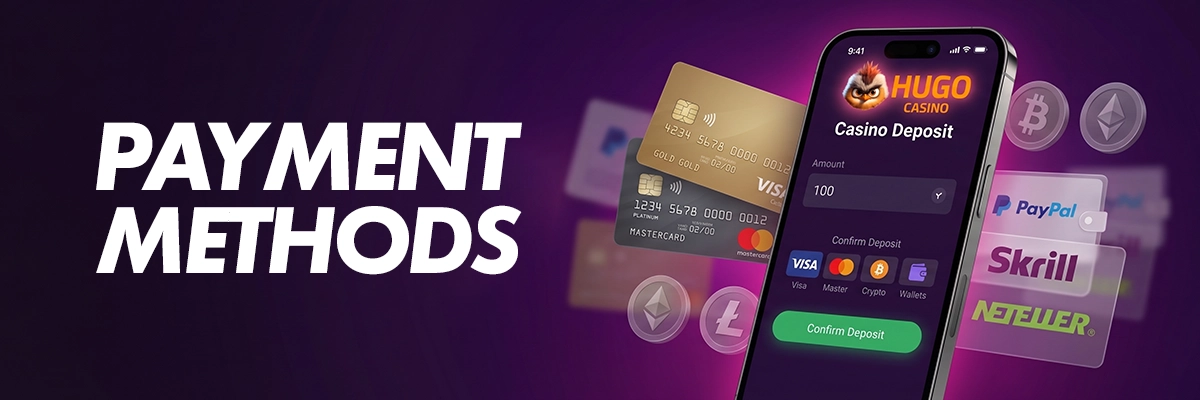 Secure banking options at Hugo Casino