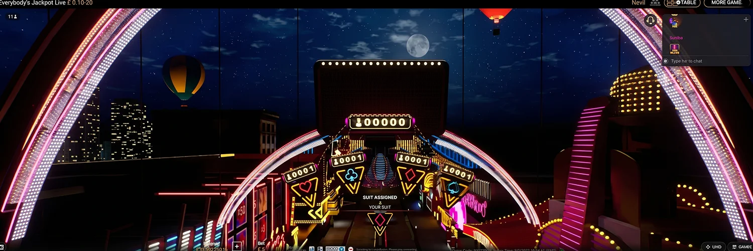 Visualizing the progressive jackpot win moment in the live studio