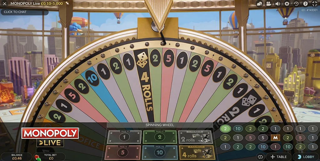 Introduction to the Monopoly Live studio and game show concept