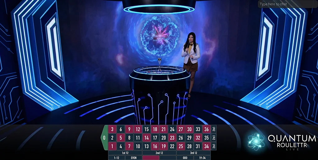 Playtech Quantum Roulette with random multiplier boosts