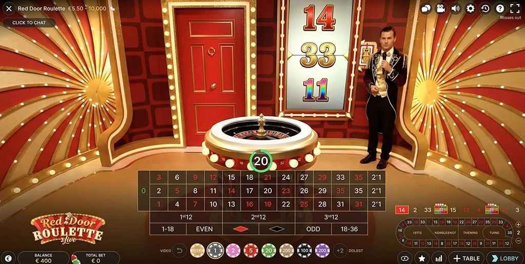 Red Door Roulette How to start playing