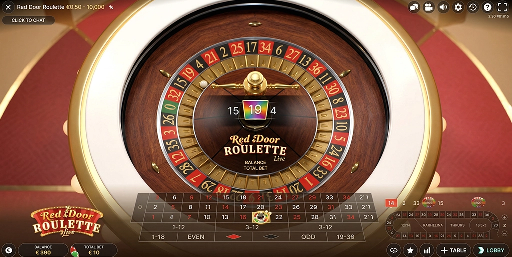 Result Red Door Roulette