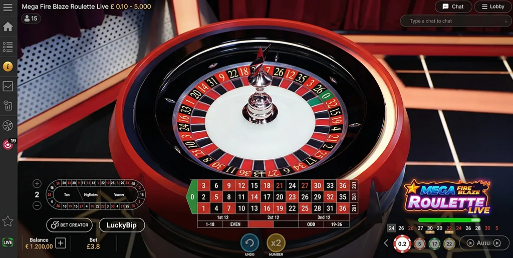 Host spinning the roulette wheel to determine the winning number