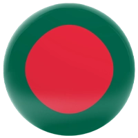 The round flag of Bangladesh