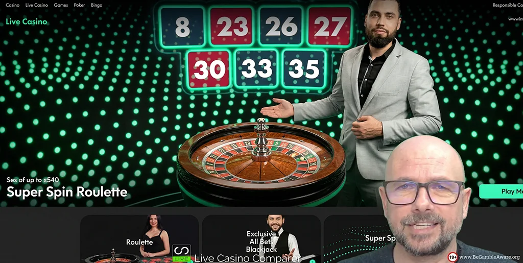 Video demonstration of Super Spin Roulette features and gameplay