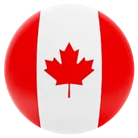 The Canada flag round logo