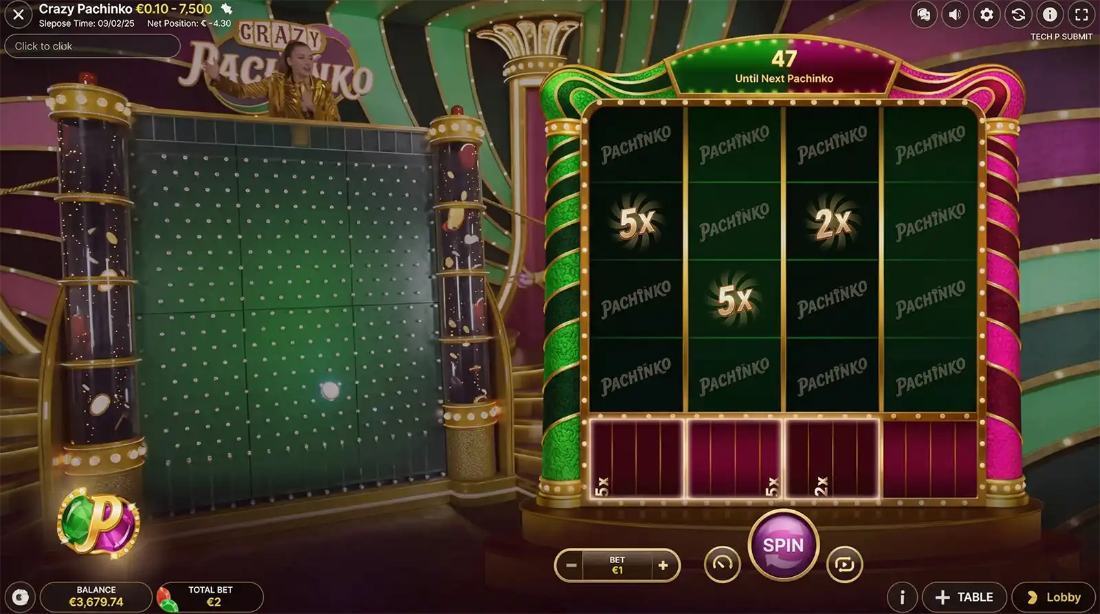 Crazy Pachinko Top up Phase