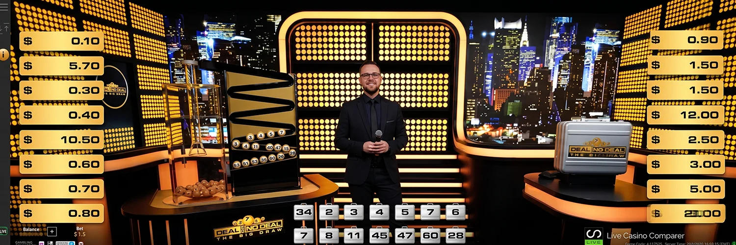 Primary game round of Deal or No Deal Big Draw live
