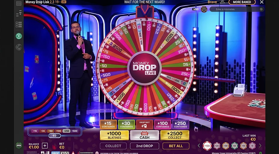 Best gambling sites with Money Drop Live entertainment