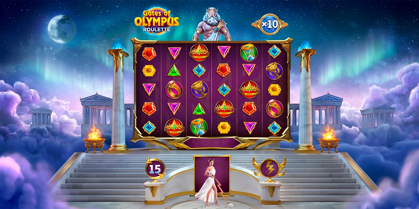 Gates of Olympus roulette bonus game activation