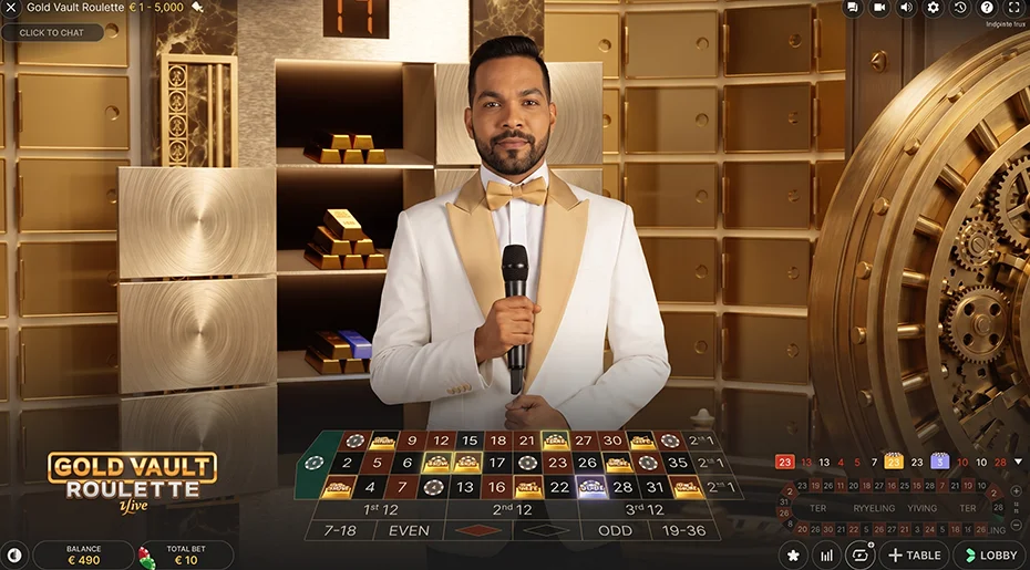 Basic rules and interface walkthrough for new players of Gold Vault Roulette.