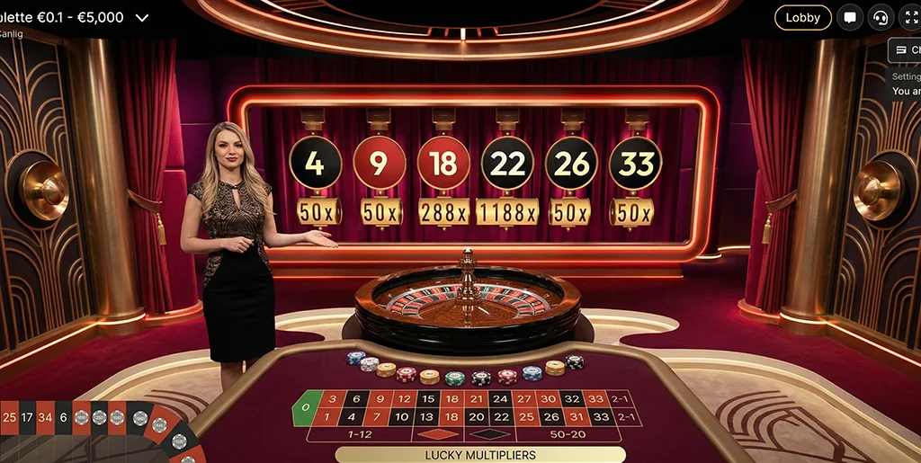 Step-by-step instructions on betting in Lucky 6 Roulette