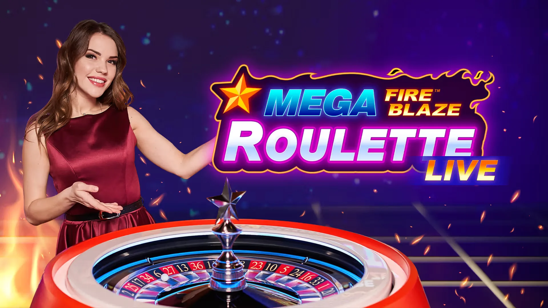 Video demonstration of Mega Fire Blaze Roulette features and payouts