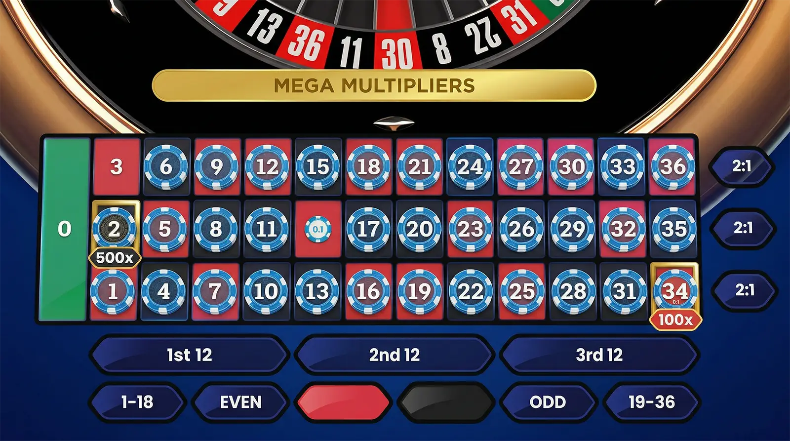 Pragmatic Play Live Mega Roulette Single Number
