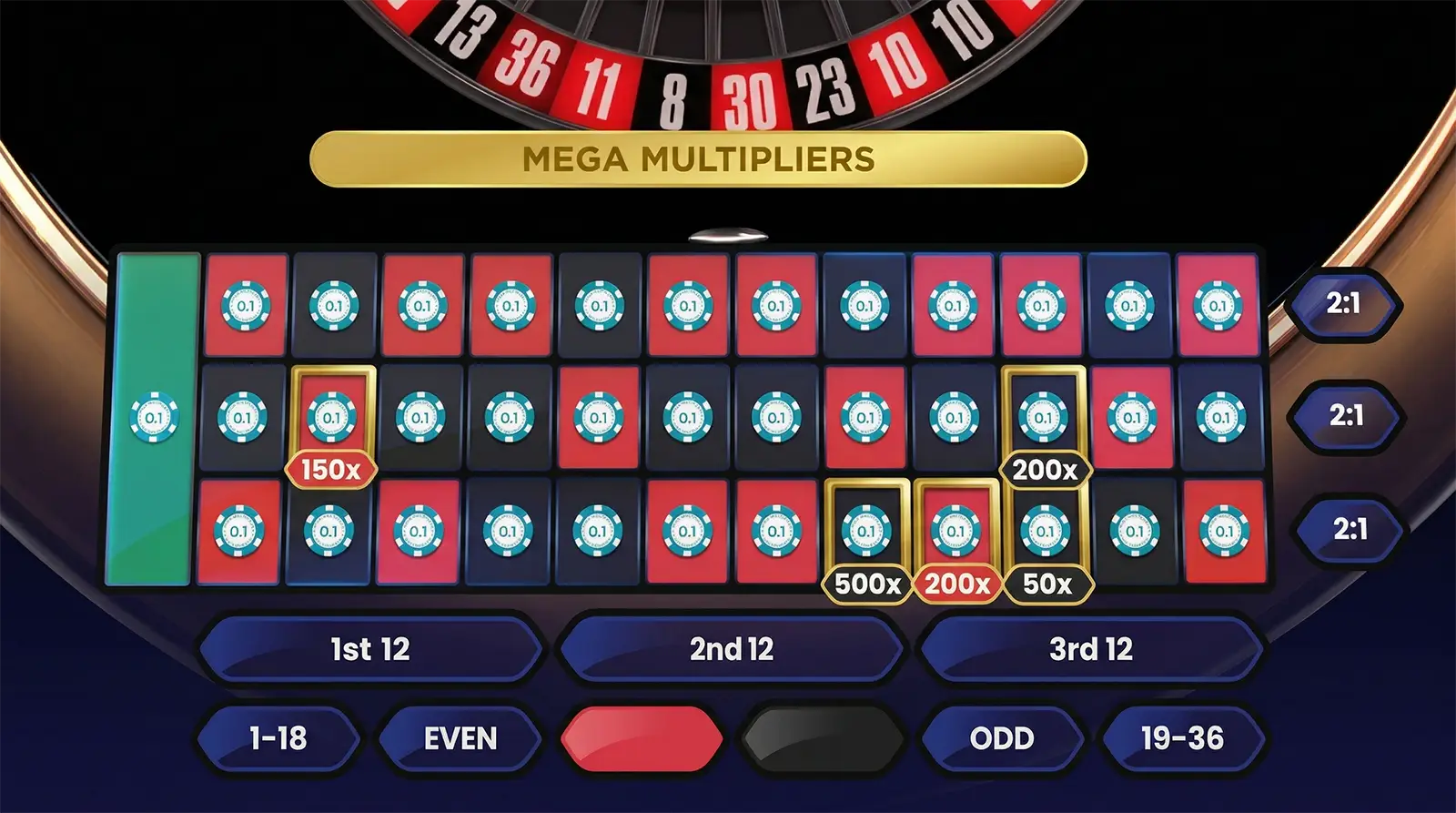 Pragmatic Play Live Mega Roulette Total Bet