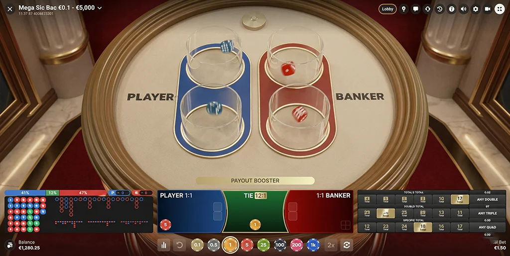 Random multipliers being applied to the Mega Sic Bac grid