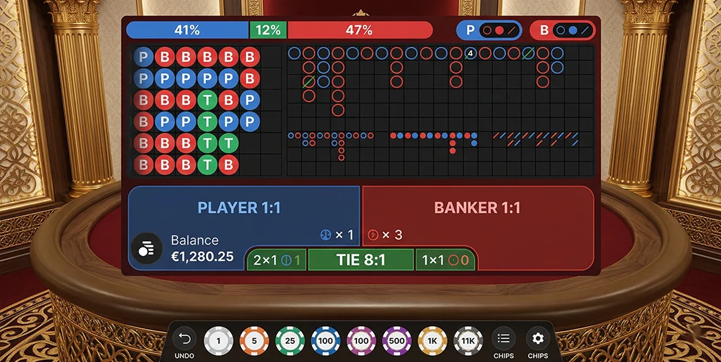Visual roadmaps and pattern tracking for Mega Sic Bac