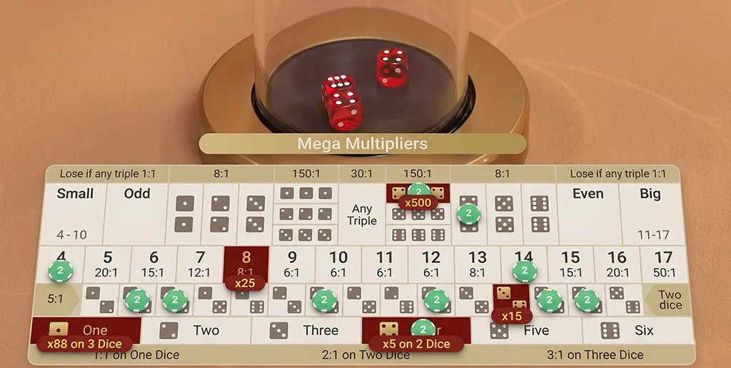 Best betting strategies and tactics for Pragmatic Mega Sic Bo