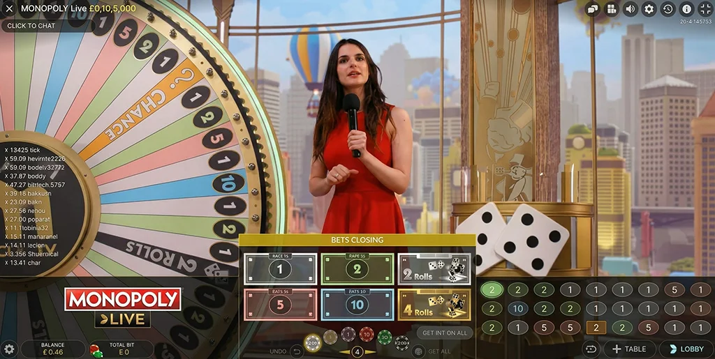 Step-by-step guide to the Monopoly Live wheel and betting rules