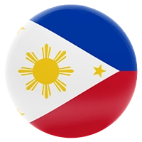 The Philippines flag round logo