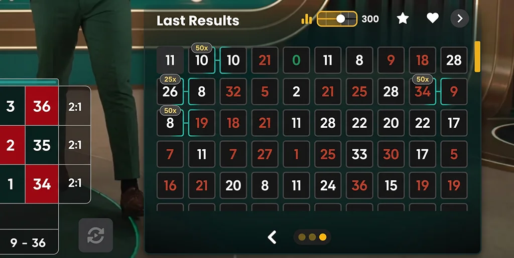 Real-time stats panel and history for PowerUp Roulette