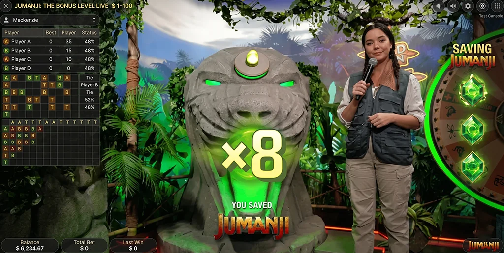 Final grand bonus round in Saving Jumanji The Next Level