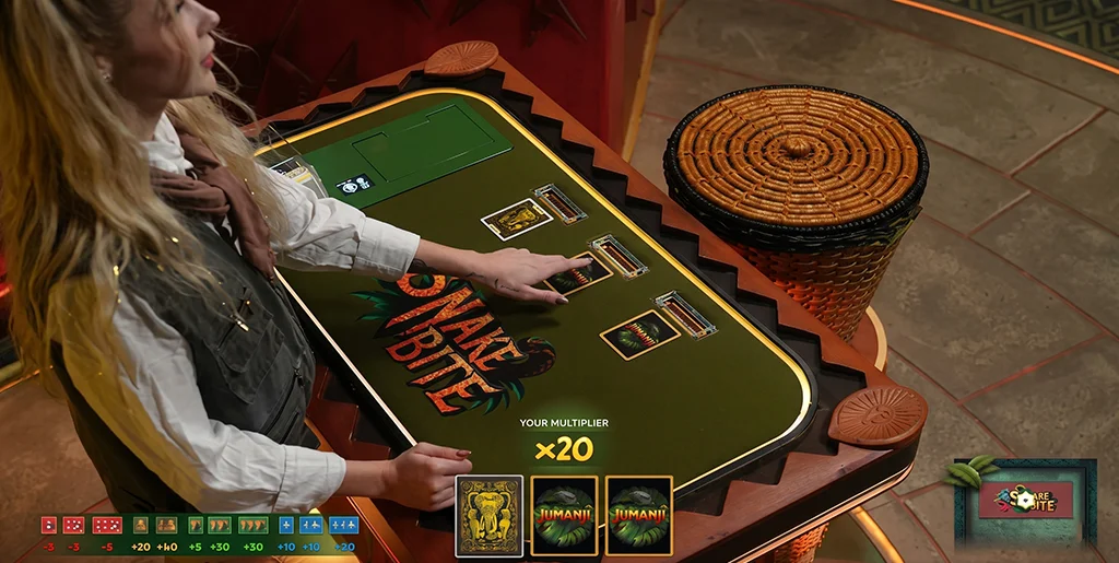 Winning multipliers during the Snake Bite bonus feature