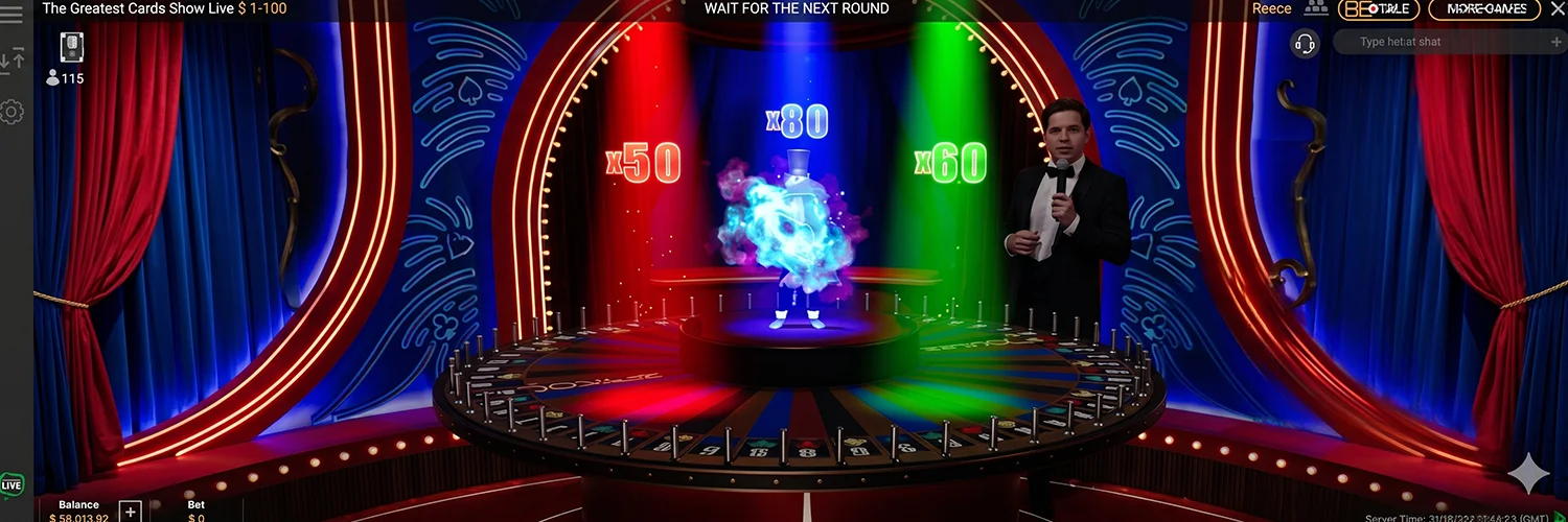 Spotlight multiplier feature activation in the live casino studio